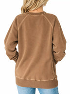 Crew Neck Raglan Sleeve Sweatshirt (26)