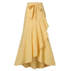 Plaid Mermaid Ruffled Skirt photo 2
