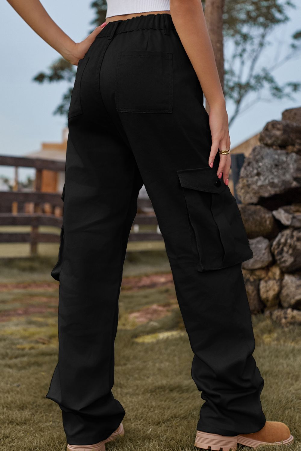 Loose Fit Long Jeans Pockets (9)