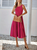 Sleeveless A-line Midi Dress (12)