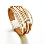 Faux Leather Magnetic Buckle Bracelet photo 4