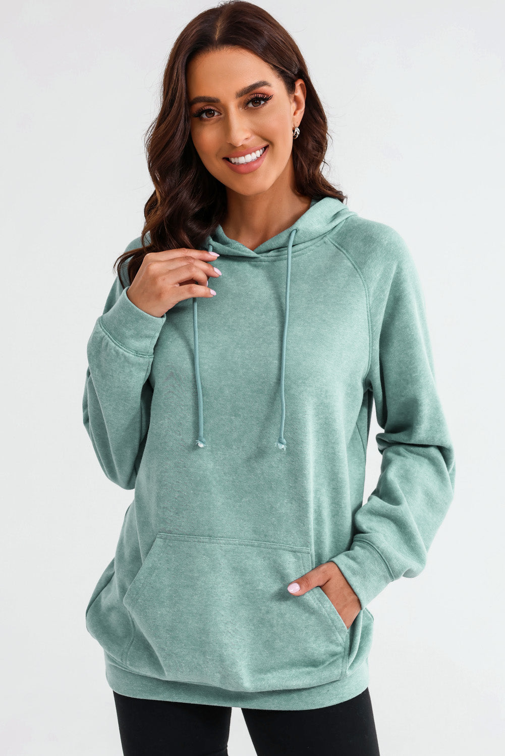 Long Sleeve Front Pocket Hoodie (7)