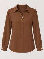 Long Sleeve Satin Blouse (52)