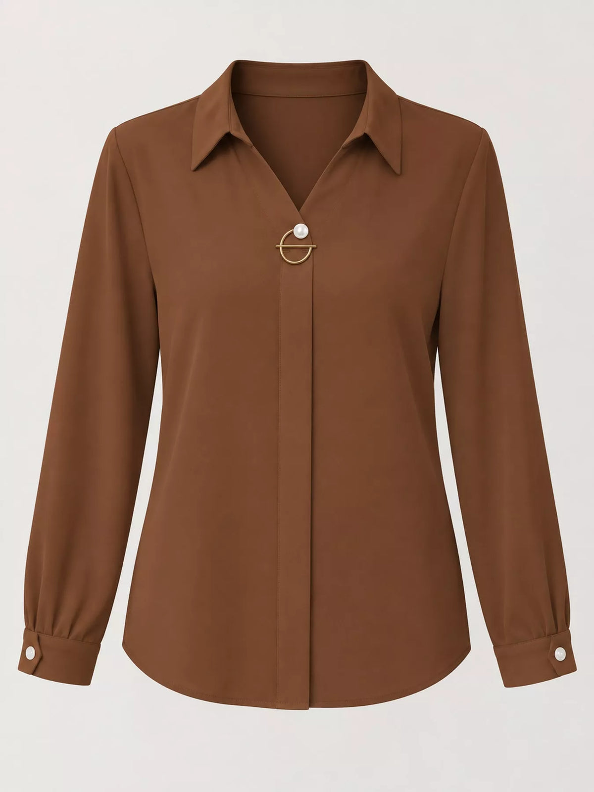 Long Sleeve Satin Blouse (52)