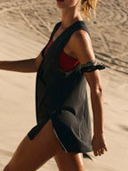 Side Slit V-neck Tank (13)