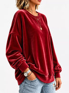 Full Size Crew Neck Drop Shoulder Sweatshirt Plus (13)