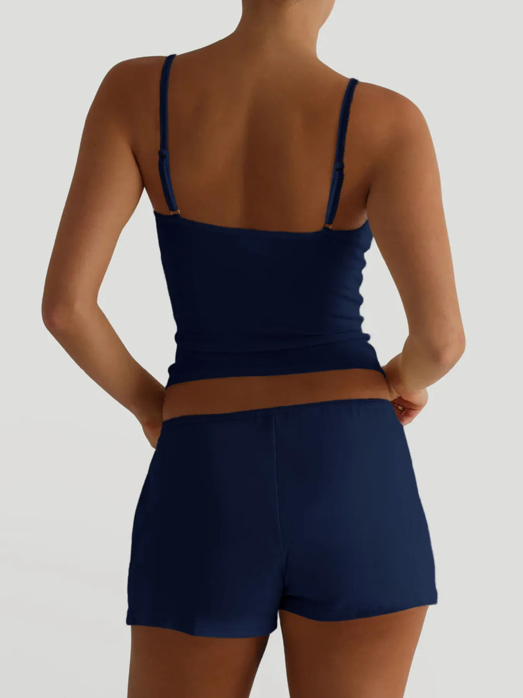 V-neck Cami Shorts Set (9)