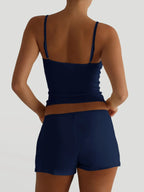 V-neck Cami Shorts Set (9)