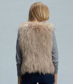 Faux Fox Fur Short Vest Jacket photo 2