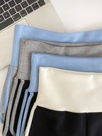 High Waist Contrast Trim Shorts (10)