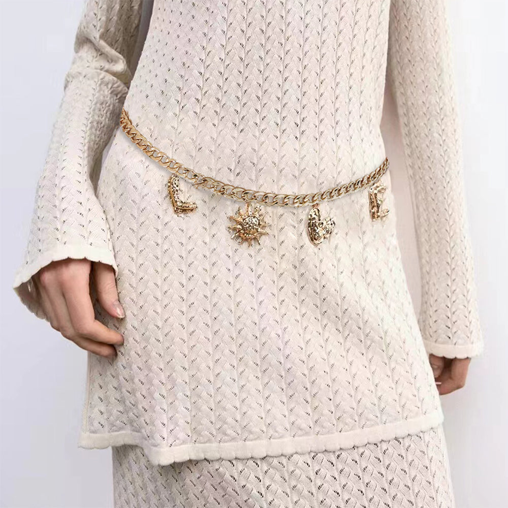 Metal Chain Gold Dress photo 2