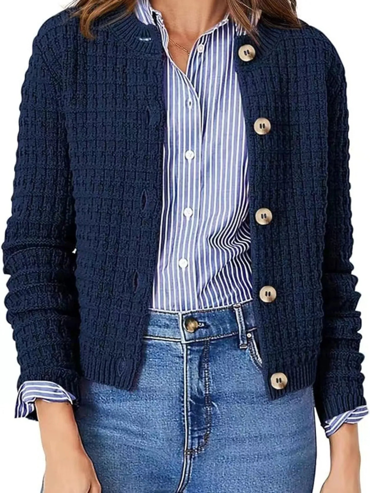 Button-up Long Sleeve Cardigan (5)