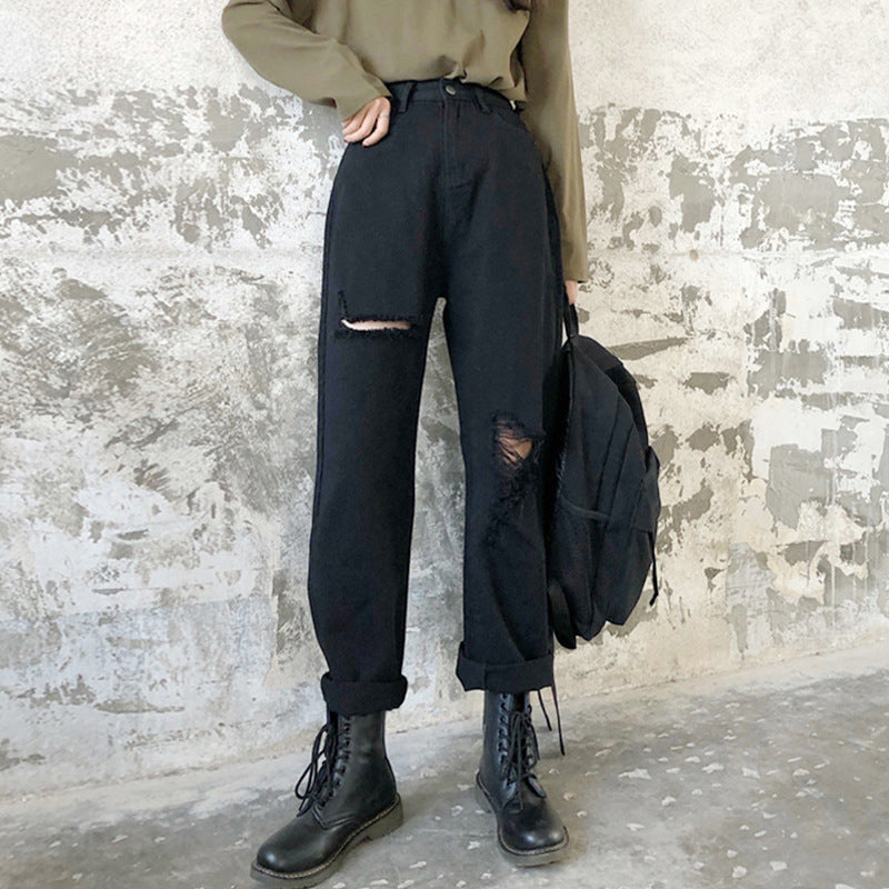 Ripped Jeans variant CJNSXZNZ01033-Black-M|CJNSXZNZ01033-Black-4XL|CJNSXZNZ01033-Black-5XL|CJNSXZNZ01033-Black-XXL|CJNSXZNZ01033-Black-XL|CJNSXZNZ01033-Black-3XL|CJNSXZNZ01033-Black-S|CJNSXZNZ01033-Black-L