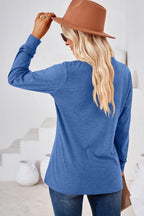 Notched Long Sleeve T-shirt (2)