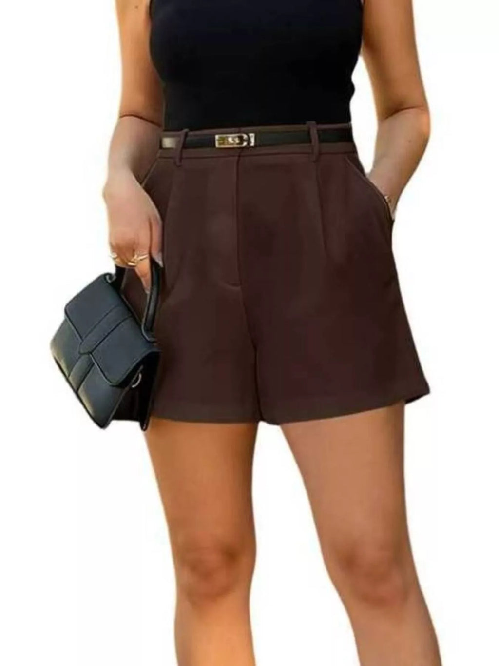 High-waisted Pleated Shorts (9)