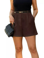 High-waisted Pleated Shorts (9)