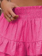 Ruffle Layered High Waist Casual Skort (21)