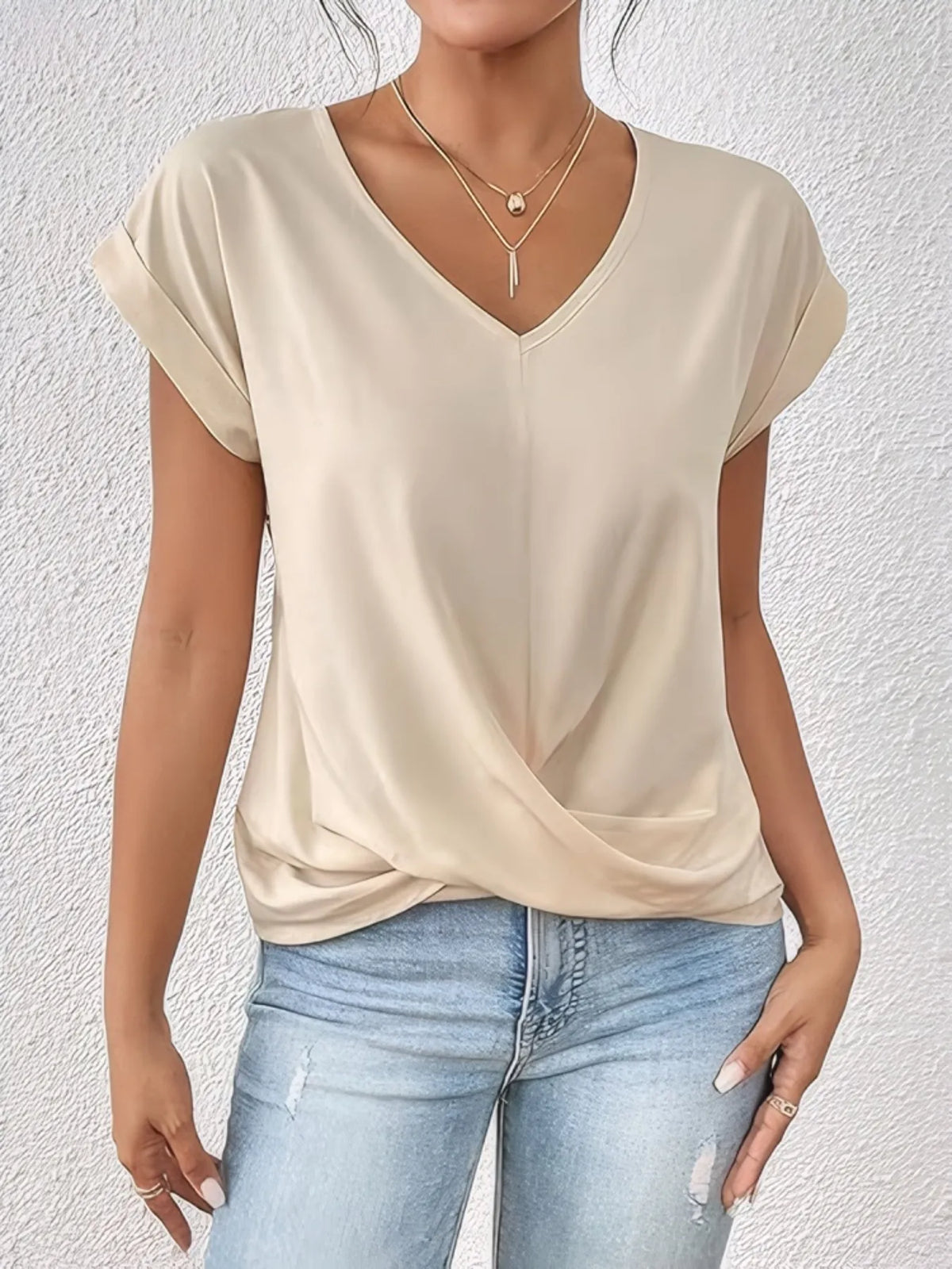 V-neck Twist Front Top (7)