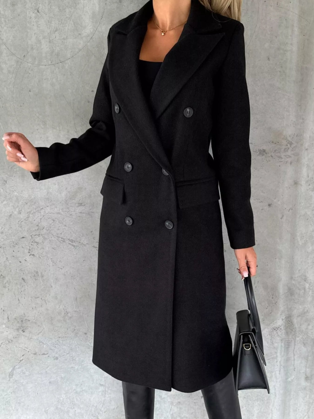 Double-breasted Longline Coat (12)
