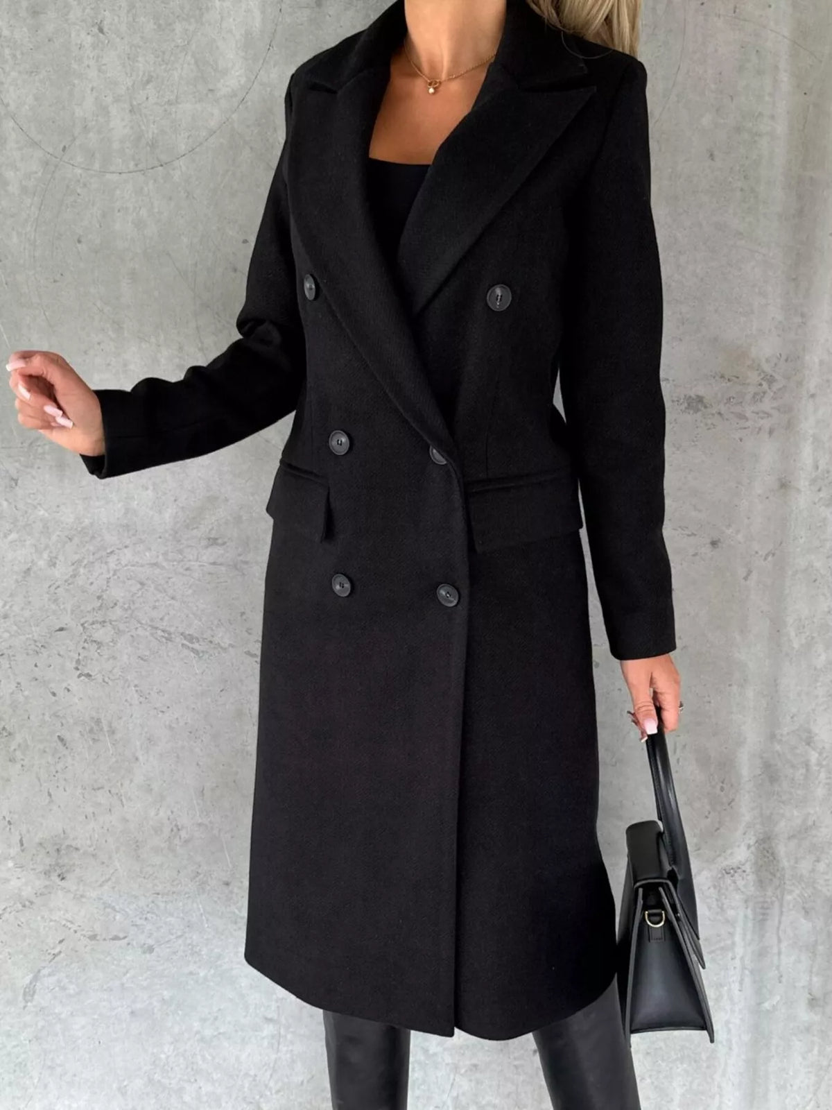 Double-breasted Longline Coat (12)