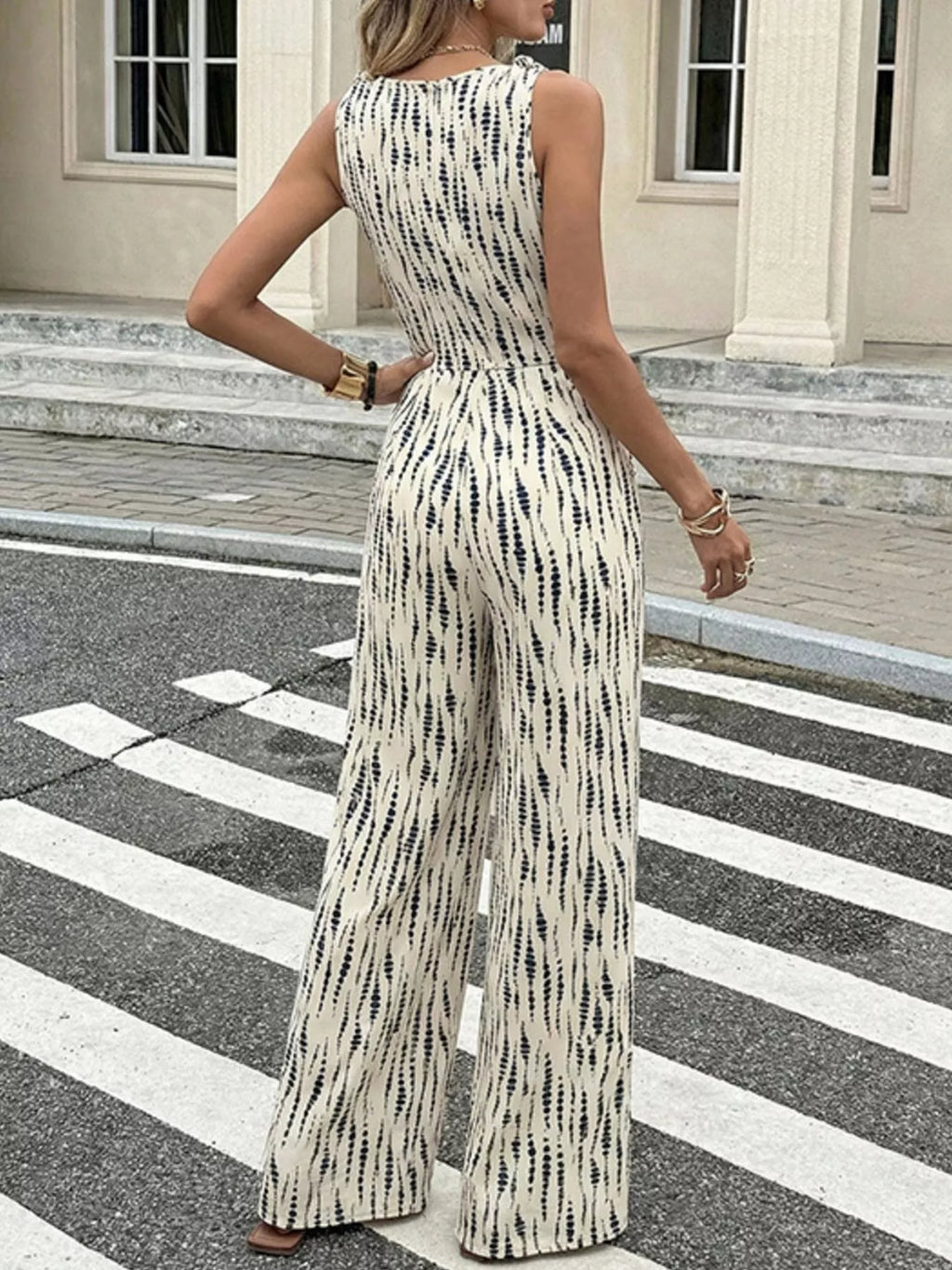 Printed Wide Leg Jumpsuit (5)
