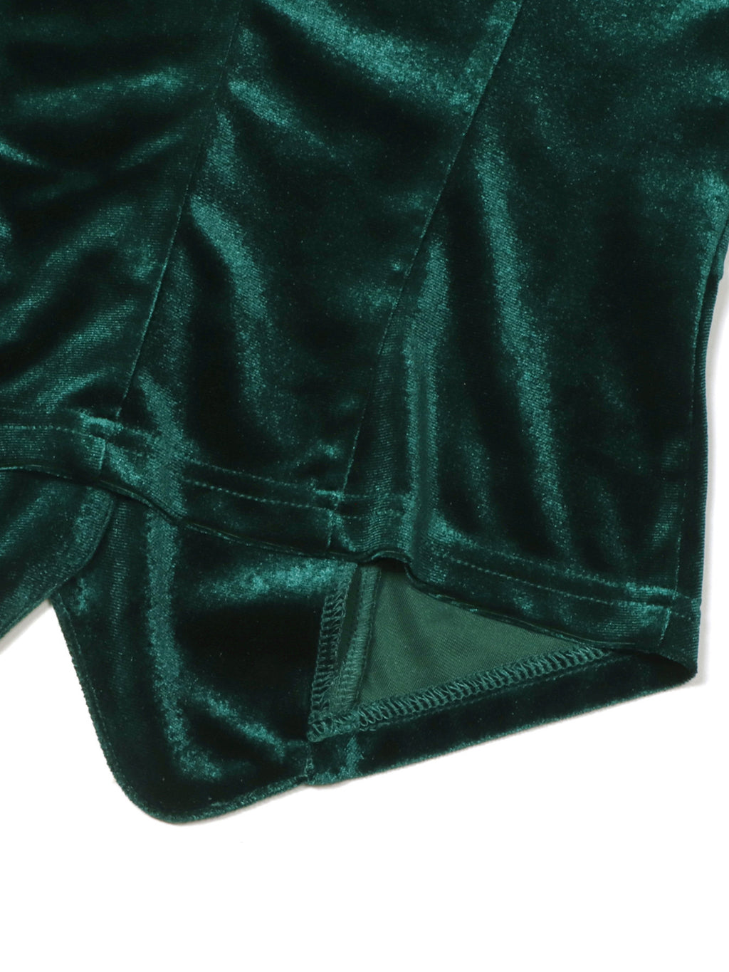 Velvet Lace Trim Button-down Vest (7)