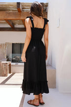 Ruffled Smocked Ruffle Hem Sleeveless Dress (12)