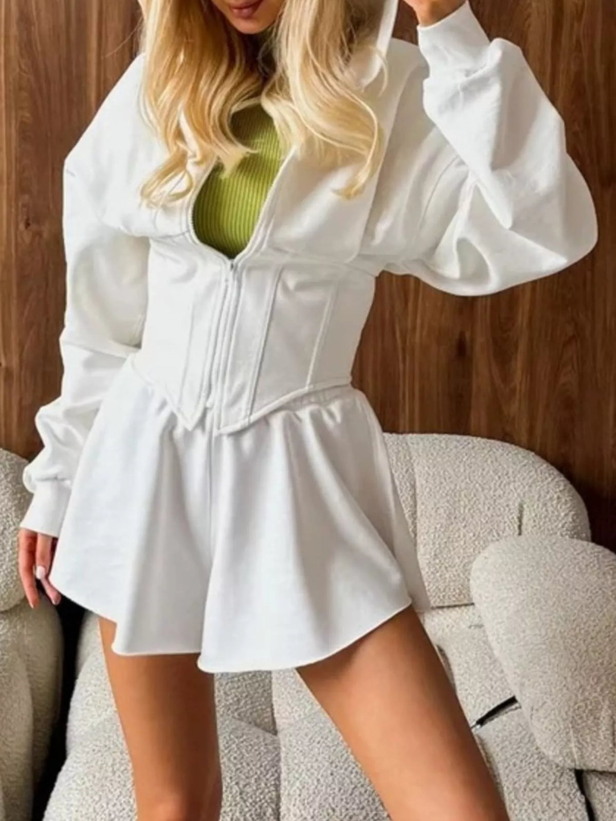 Zip-up Cropped Hoodie (17)