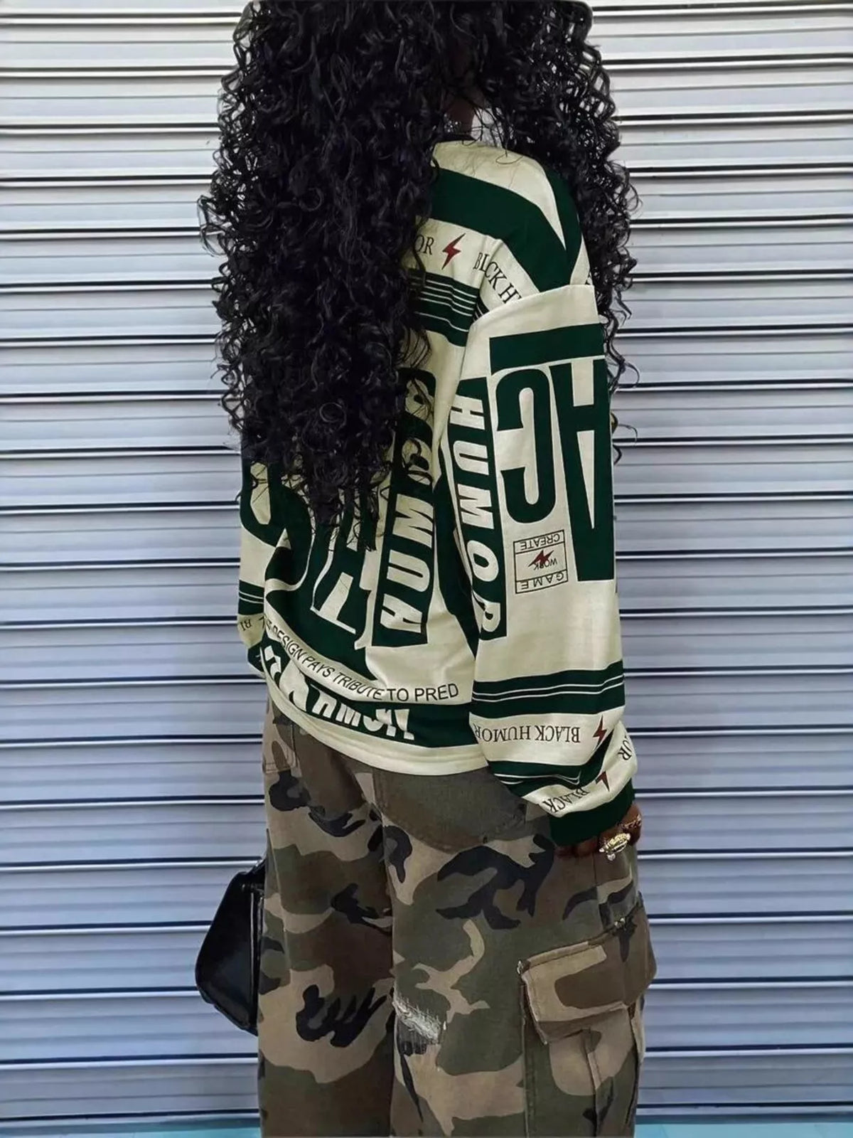 Printed Drop Shoulder Long Sleeve T-shirt (4)