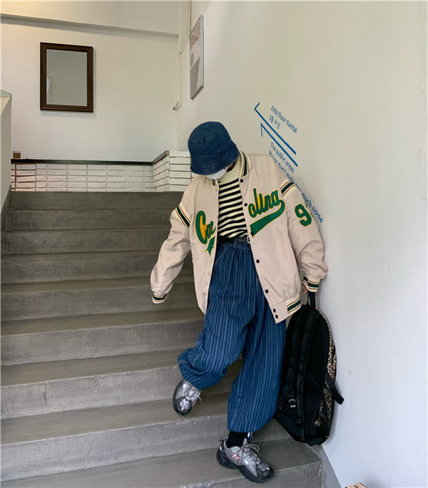 Vintage Harajuku Jacket Hip Hop Loose photo 11