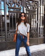 Stretch Striped Jeans photo 1