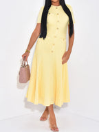 Textured Knit Short Sleeve Dress (12)