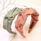 Polka Dot Headband Hair Accessories Simple Folds Wide Brim photo 2