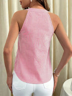 Striped Button Front Tank (3)