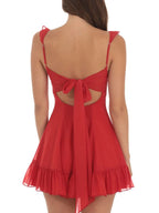 Floral Sweetheart Ruffled Cami Mini Dress (18)
