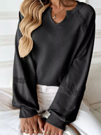 Notched Raglan Sleeve Sweatshirt (30)