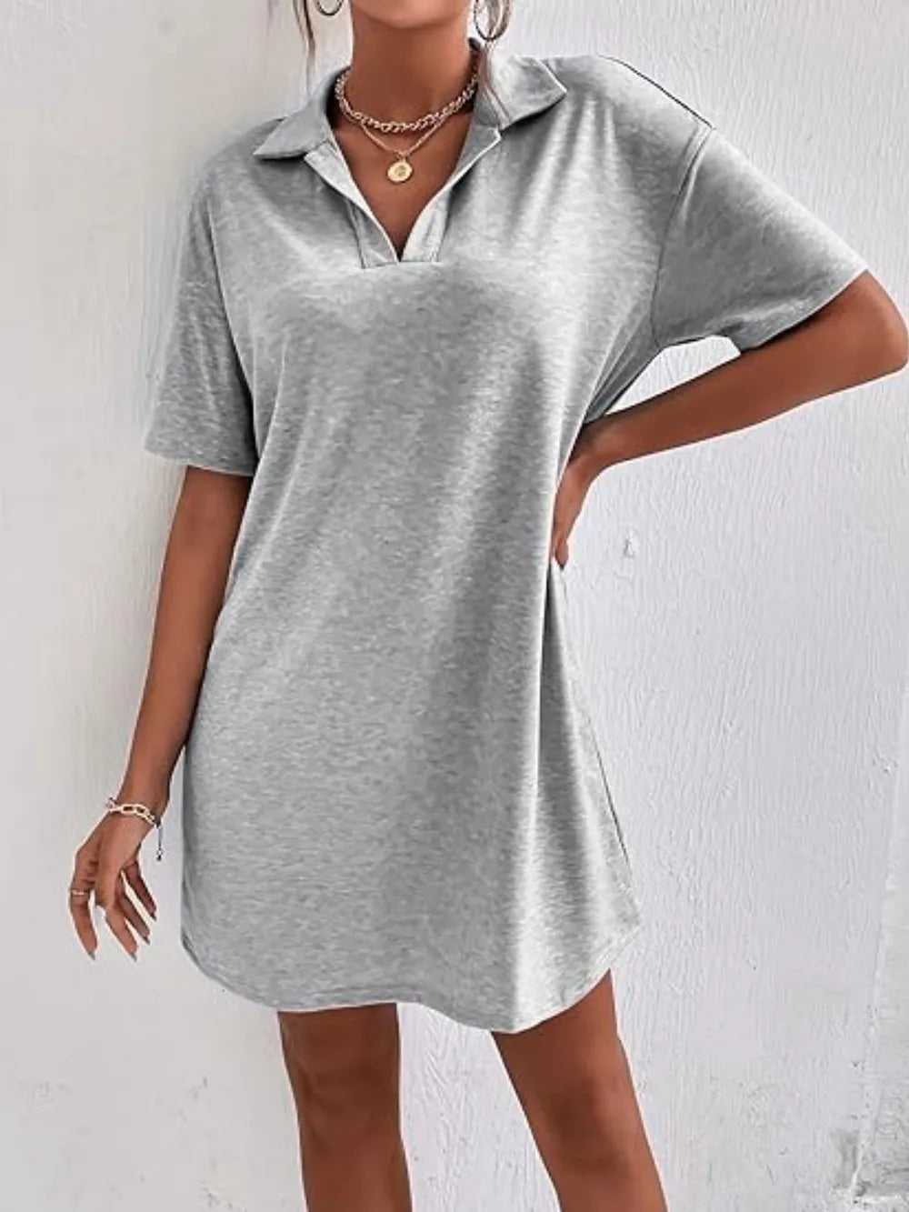Johnny Collar Short Sleeve Polo Dress (8)
