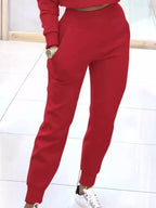 Casual Chic Cropped Sweatshirt Jogger Set (12)