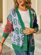 Colorful Open Front Cardigan (6)