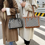 Contrast Tote Bag Checkerboard photo 1