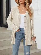 Ribbed Button-up Cardigan (24)