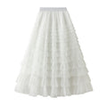 Cake Skirt White Gauze Pleated variant CJQZ168500601AZ|CJQZ168500602BY