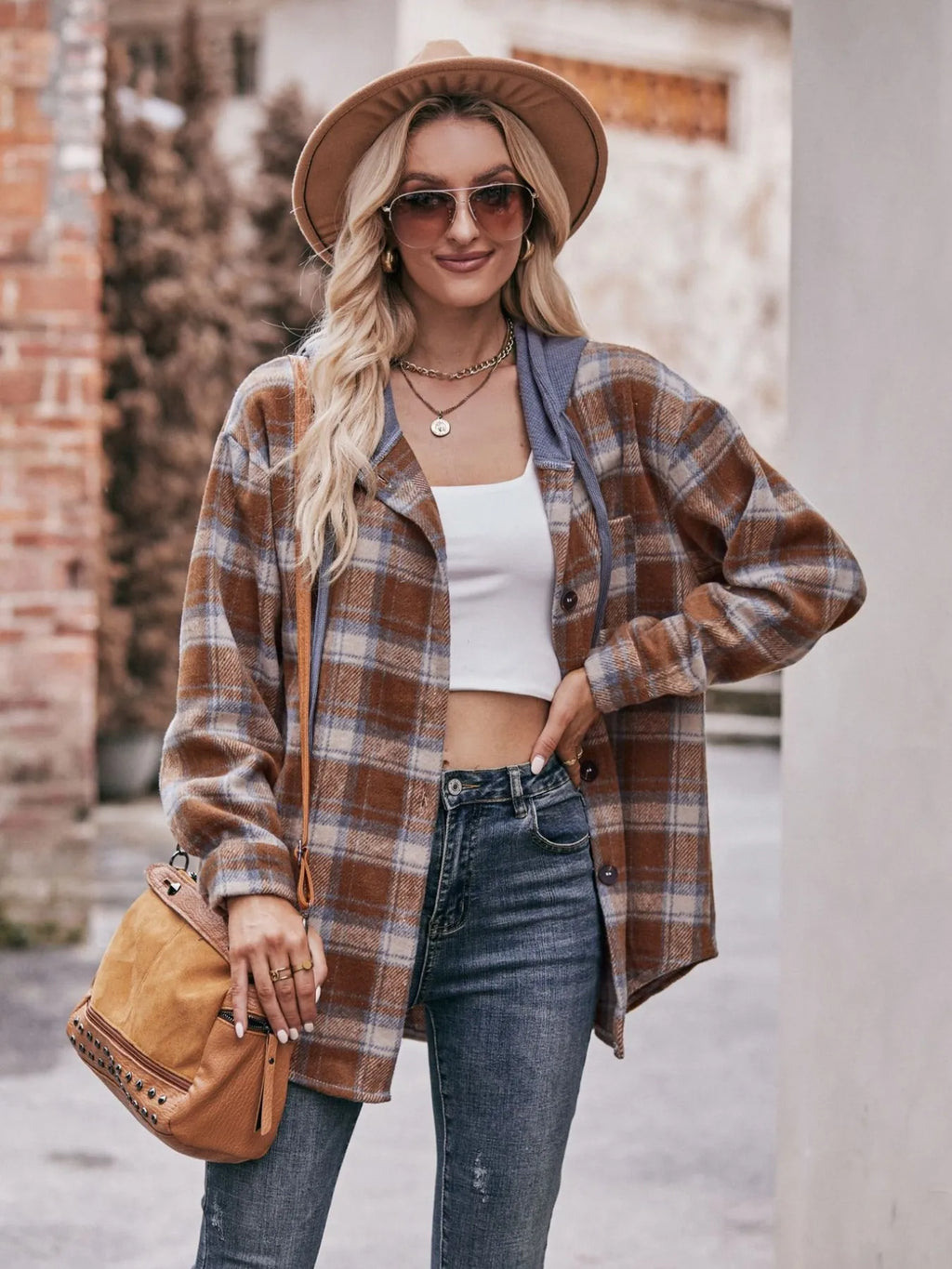 Oversized Plaid Button Up Shacket (12)