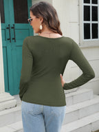 Long Sleeve Scoop Neck T-shirt (12)