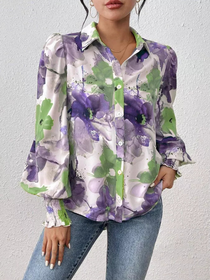Floral Print Long Sleeve Shirt (21)