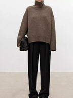 Oversized Turtleneck Wool Sweater (14)