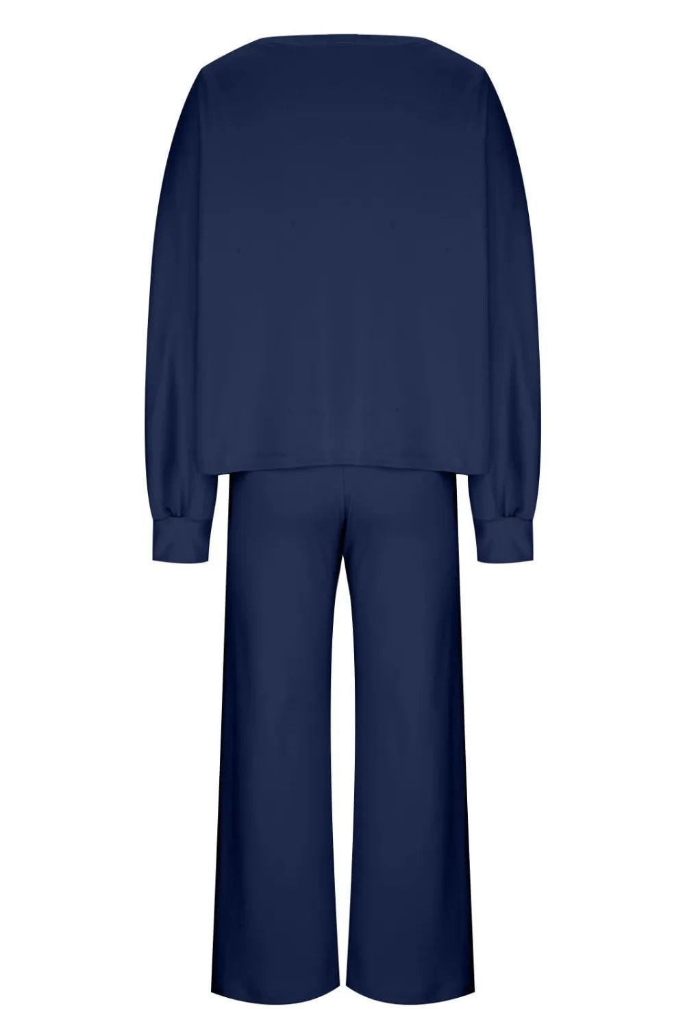 Round Neck Long Sleeve Top Pants Set (9)