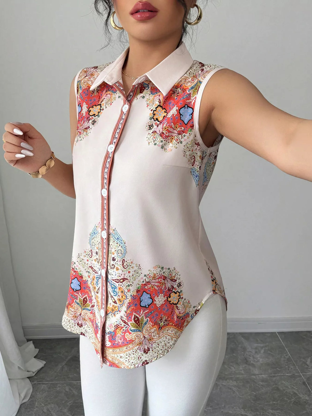 Button Up Sleeveless Shirt (4)