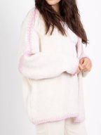 Contrast Trim Open Front Cardigan (8)