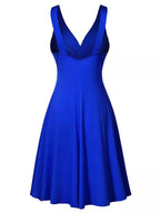 Full Size Twisted Sleeveless Ruched Waist A-line Dress Plus (10)